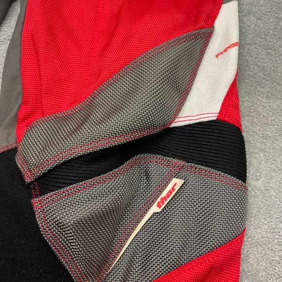 Thor Pants Mens Sz 28 MX Phase 2007 Series Red Gray Riding Motocross Racing - Picture 2 of 11
